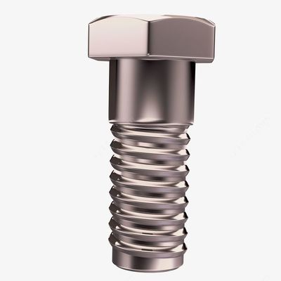 立体银色不锈钢螺丝钉PNG免抠素材 工业美学与实用价值的完美融合